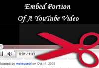Embed Only a Portion Of a YouTube Video In Blog Post Embed Only a Portion Of a YouTube Video In Blog Post