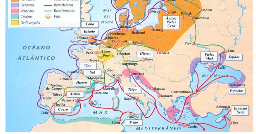 Blog de Profesora Isabel : 2 ESO: PRINCIPALES RUTAS DEL