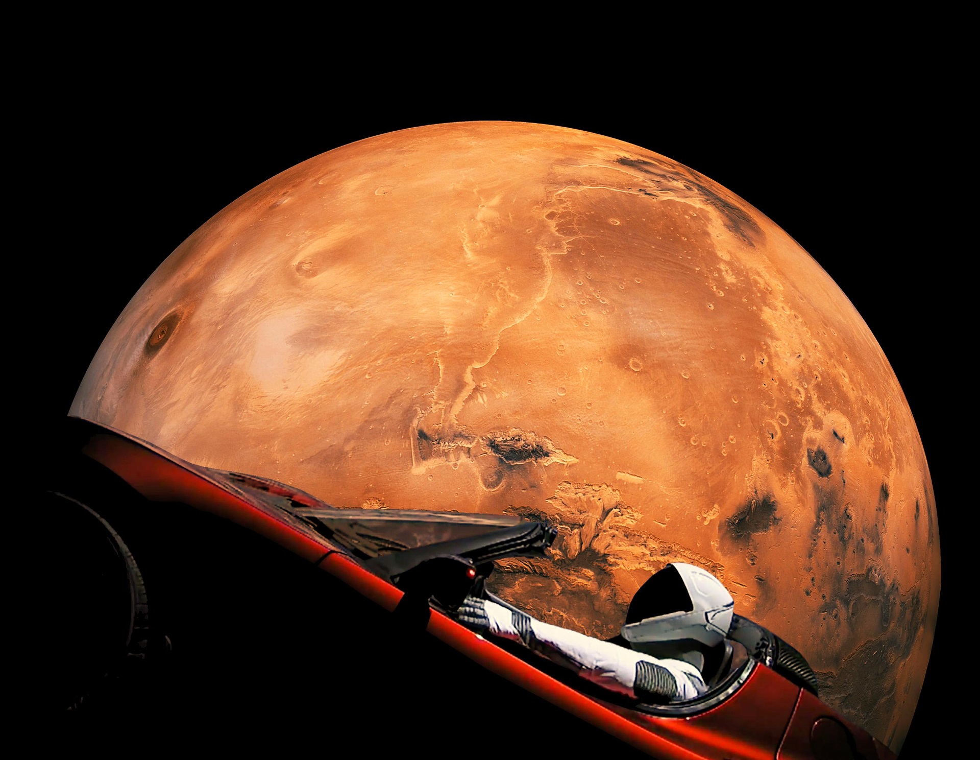 human-mars-starman-orbiting-mars-in-his-tesla-roadster