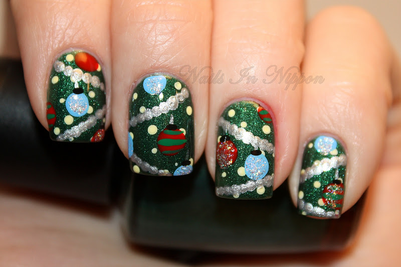 Nails In Nippon: Day 12: Christmas Tree Nails