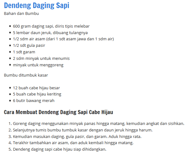 Bahan dan Cara Buat Dendeng Balado Sambel Ijo Bahan dan Cara Buat Dendeng Balado Sambel Ijo