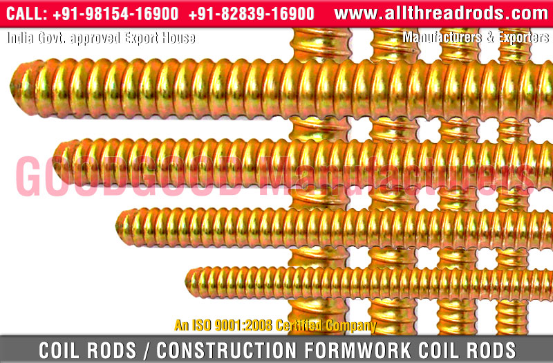 Threaded rods, Threaded bars, Thread Studs, coil rods and foundation