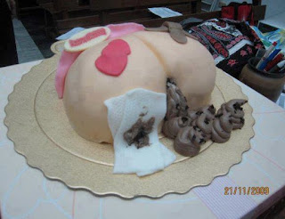 bolo de mulher cagando