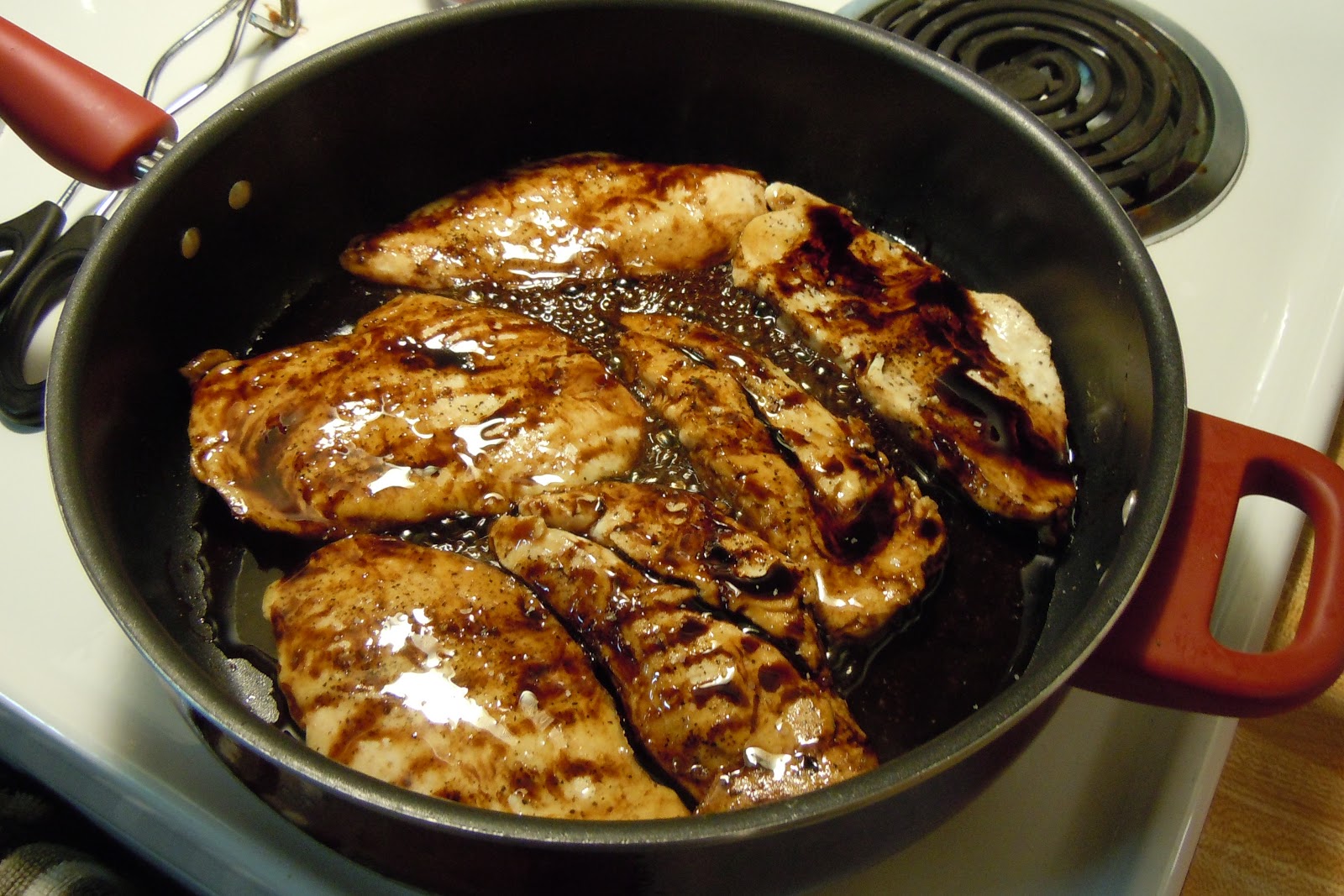 . Loving Every Moment . PanGlazed Chicken with Basil