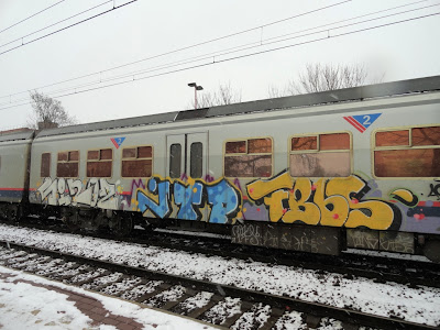 graffiti on trains