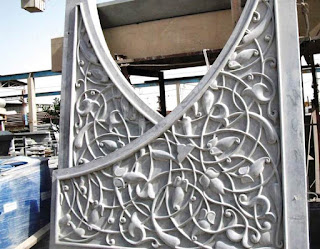 panel concrete GRC dengan desain bunga dan sulur daun di Inggris panel concrete GRC dengan desain bunga dan sulur daun di Inggris