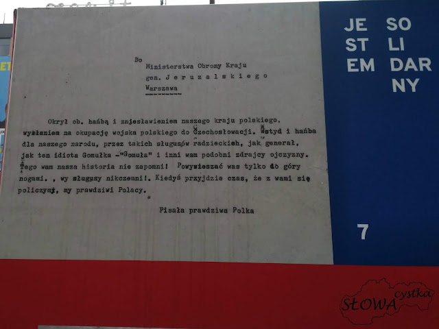 Jestem Solidarny - wystawa o solidarności Polaków ze Słowakami i Czechami po inwazji wojsk układu warszawskiego na Czechosłowację w sierpniu 1968 roku Jestem Solidarny - wystawa o solidarności Polaków ze Słowakami i Czechami po inwazji wojsk układu warszawskiego na Czechosłowację w sierpniu 1968 roku