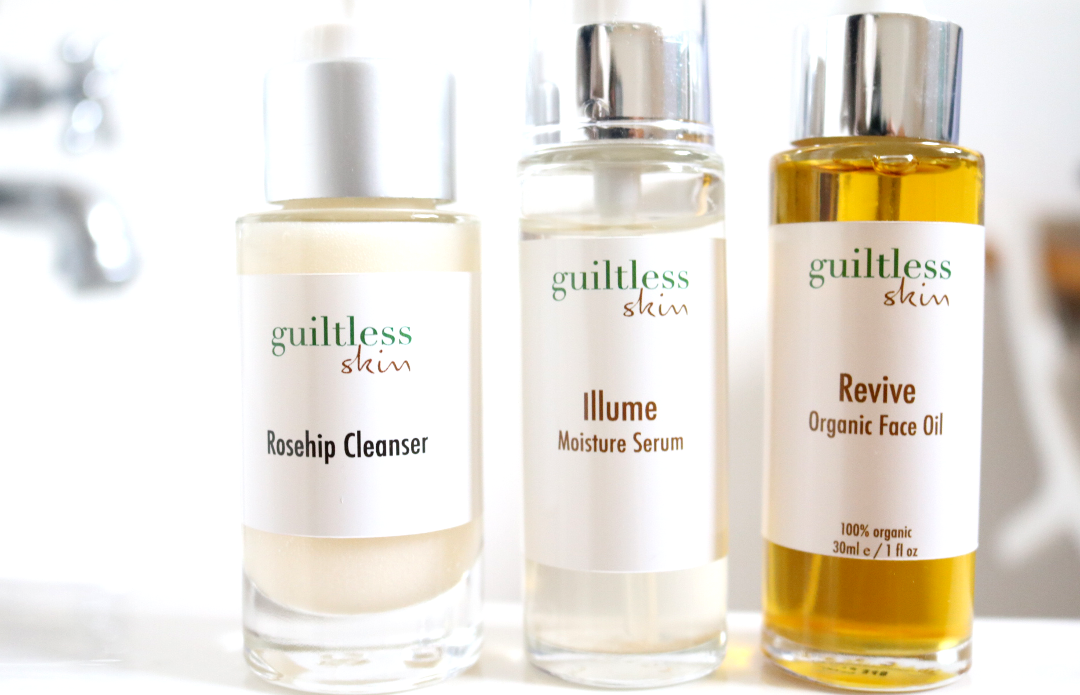 Guiltless Skin - Rosehip Cleanser, Illume Moisture Serum & Revive Organic Face Oil review