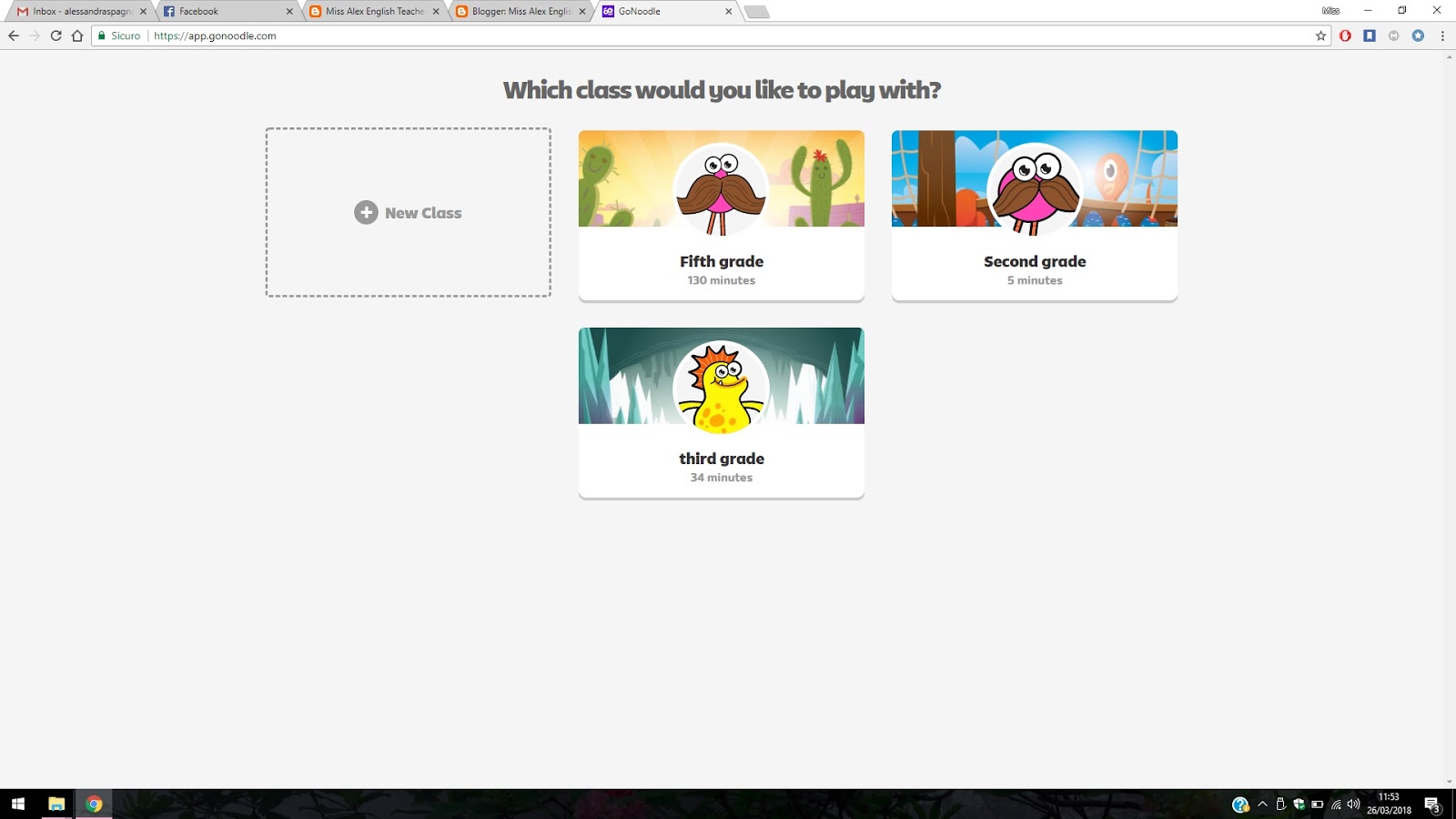 Miss Alex English Teacher LET'S GO NOODLE!