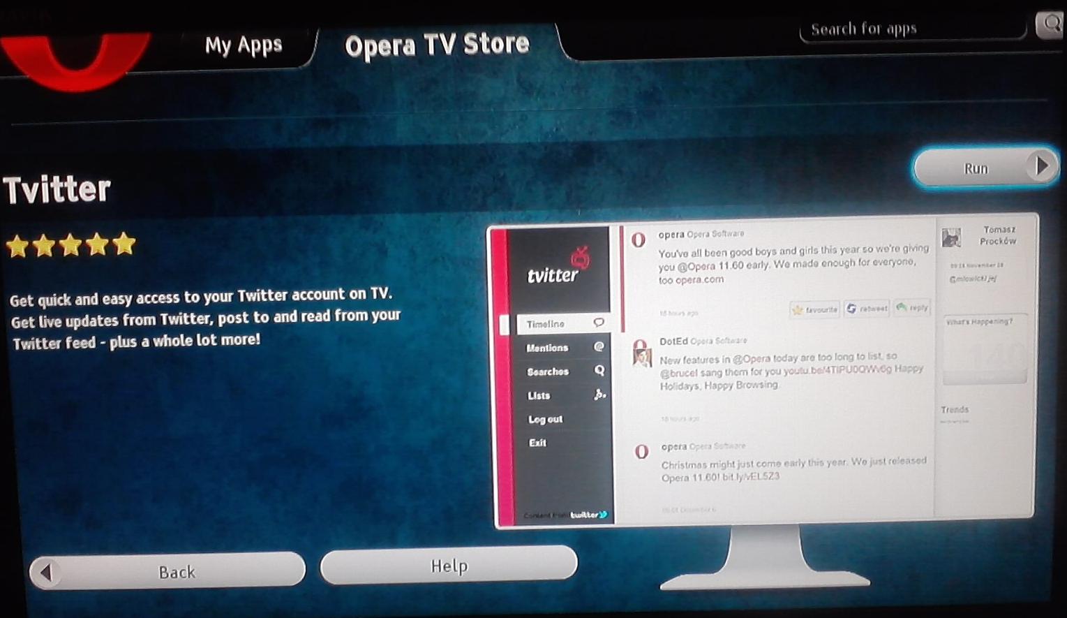 BRAVIA Video Smart TV from Sony Opera TV Store