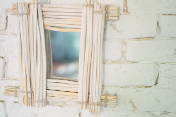 Espejo bambú diy