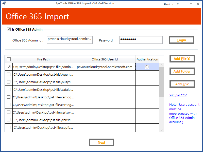 Office 365 Admin Account