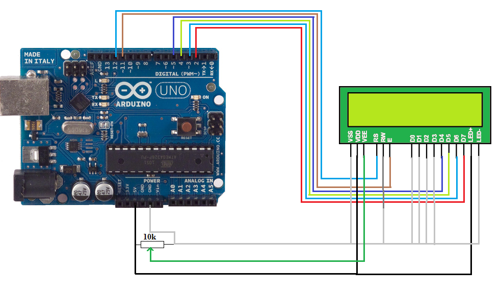LCD interface with arduino