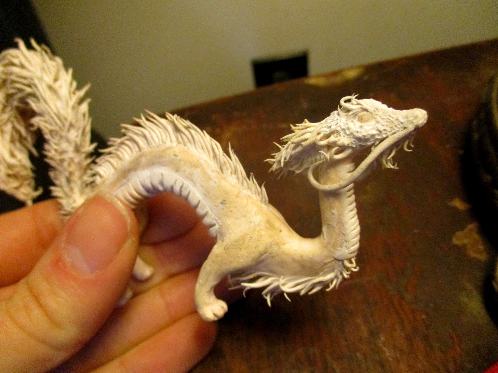 Holly's Creations in Clay Dragon Sculpture Process