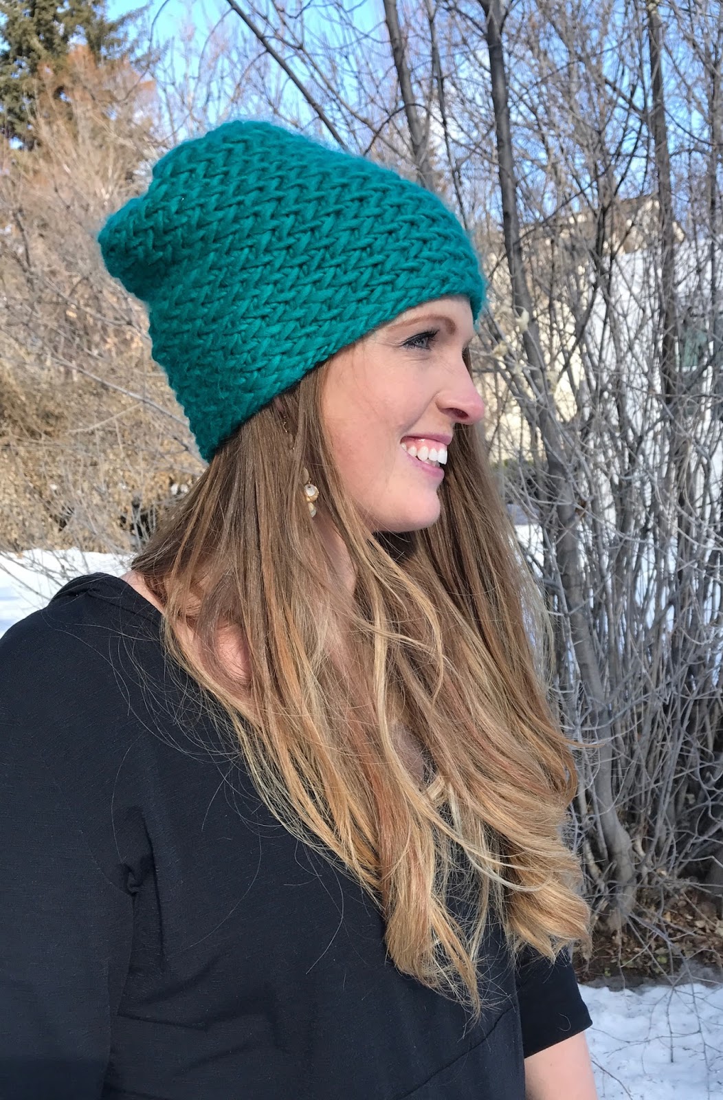 Herringbone Hat Free Pattern iKNITS