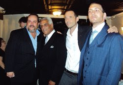 Eric Ferrara with friends at the Goodfellas 20th Anniversary event