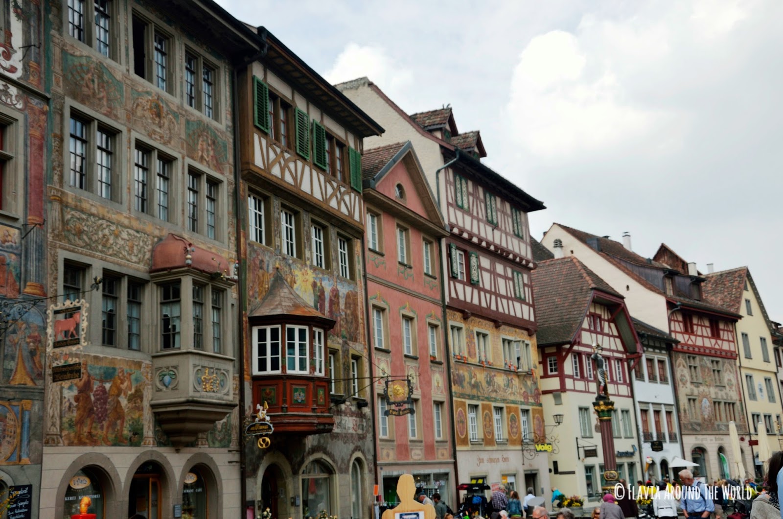 Fachadas de las casas de Stein am Rhein Fachadas de las casas de Stein am Rhein en Suiza