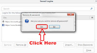 how to remove stored passwords from mozilla firefox