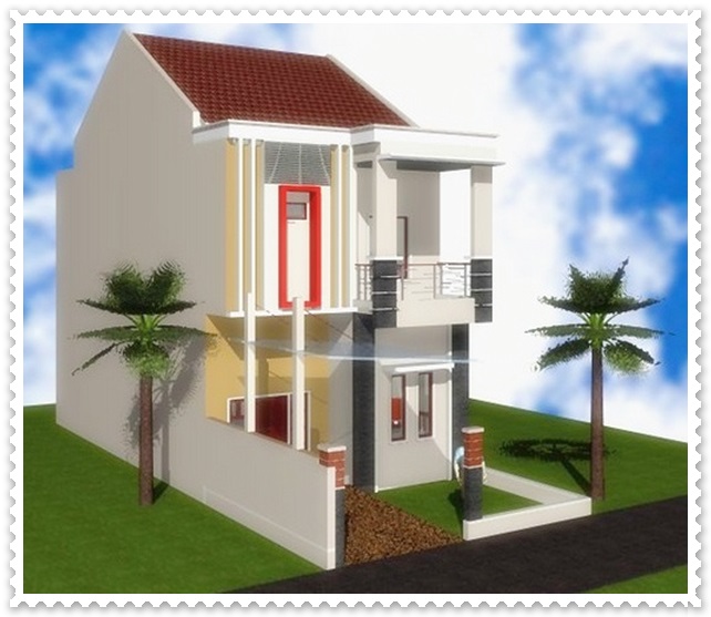 Contoh Desain Rumah Minimalis 2 Lantai type 45 Contoh Desain Rumah Minimalis 2 Lantai type 45