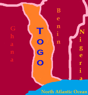 Togo’s landscape is diverse, with five environmental zones: mountains, Savannah, rainforest and coastal areas.