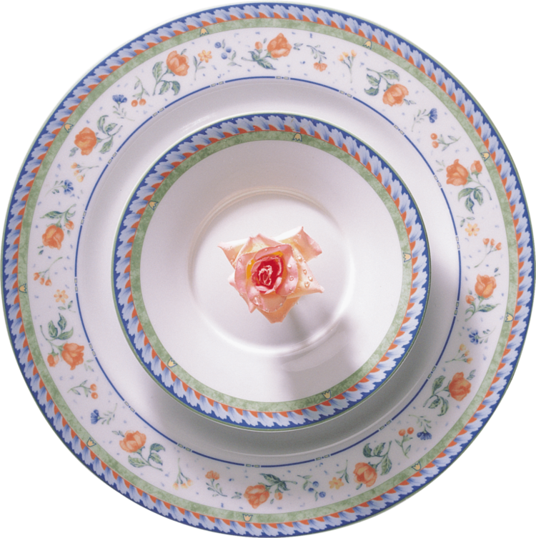 in the kitchen plates