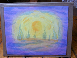 waldorf watercolor painting four sunrise
