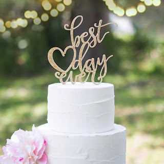 pretty awesome laser cut white wedding cake toppers