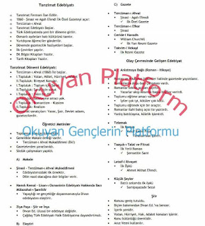 LYS Edebiyat Notları