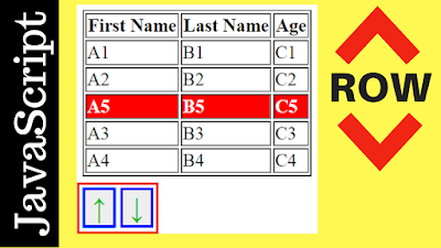 Javascript Move Row Up And Down Move Table Row Up & Down In Javascript