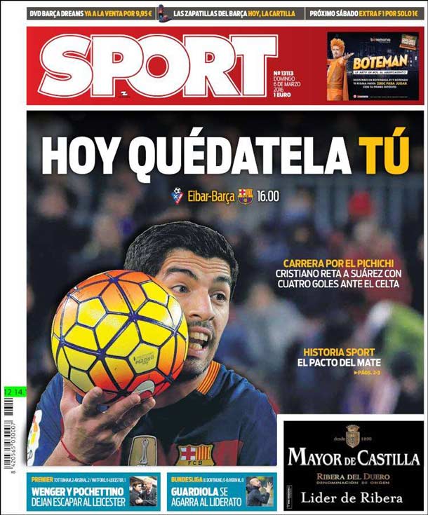 Portada Sport Hoy quédatela tú FC Barcelona Noticias Portada Sport Hoy quédatela tú FC Barcelona Noticias