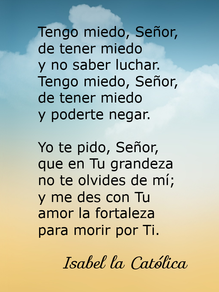 Pan para el Espíritu Oración de Isabel la Católica