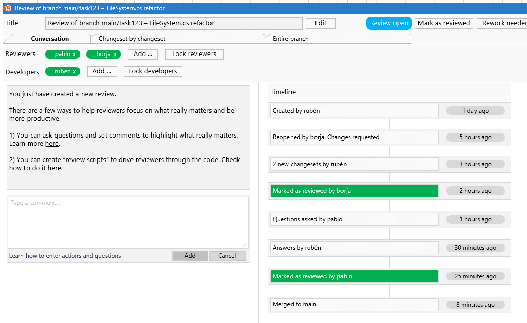 Plastic SCM blog code reviews in the age of pull requests