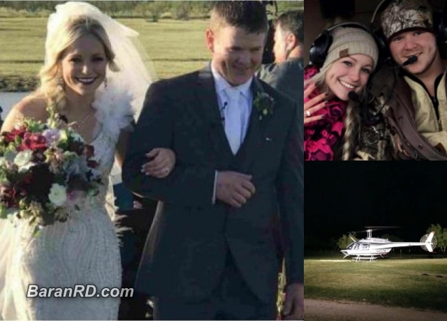 Recién casados mueren tras desplomarse el helicóptero que los transportaba luego de su boda Will Byler y Bailee Ackerman Byler
