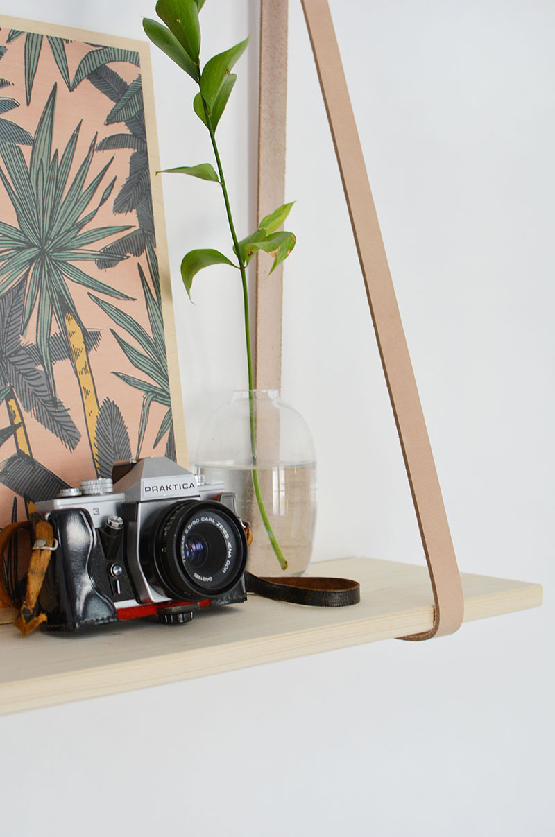Done A LEATHER STRAP SHELF Done A LEATHER STRAP SHELF