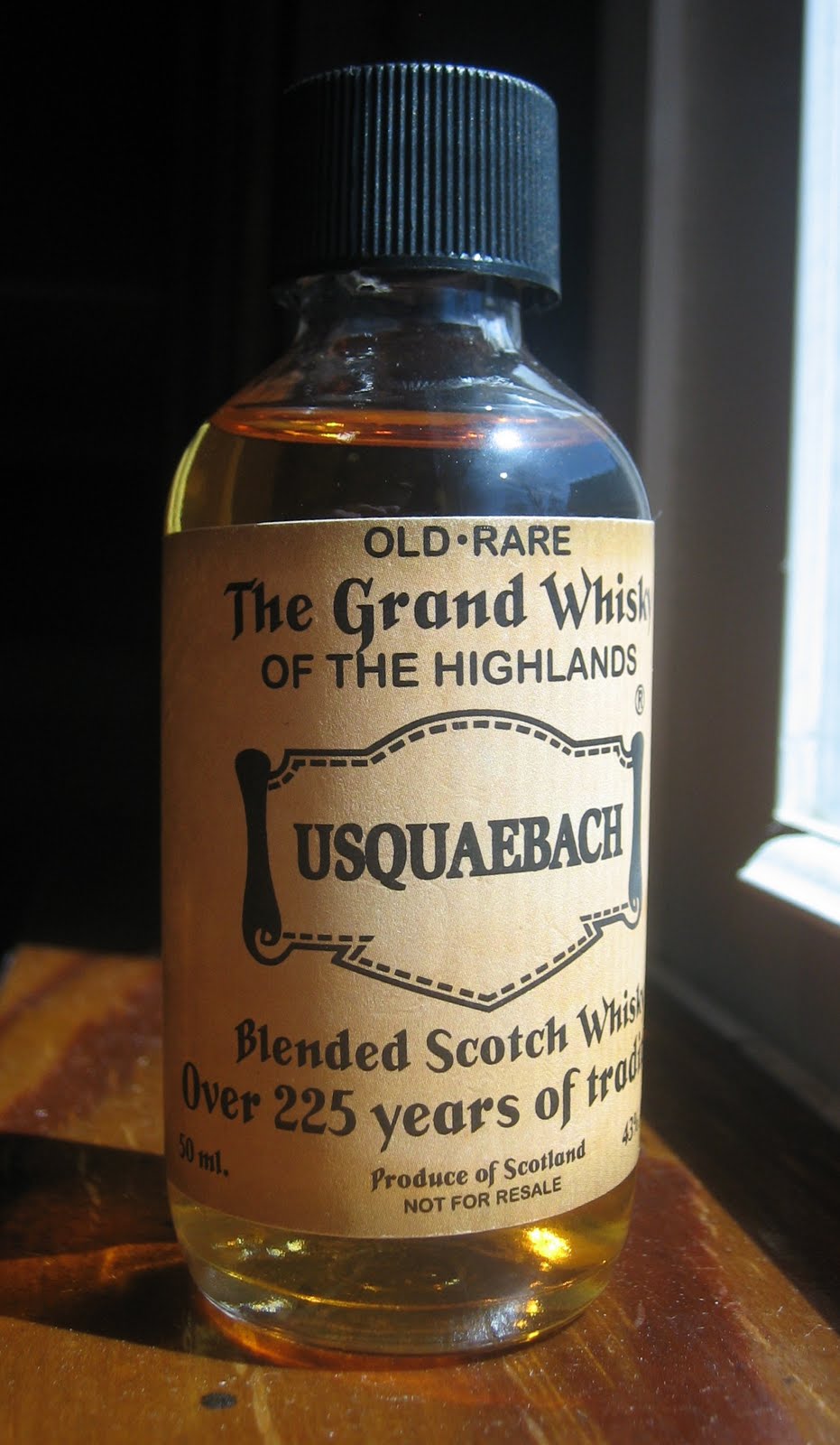 The Usquaebach Old-Rare (50 ml custom U-bottle) | The Malt Impostor