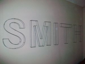 Topiary Wire Letters : Wire wall letters