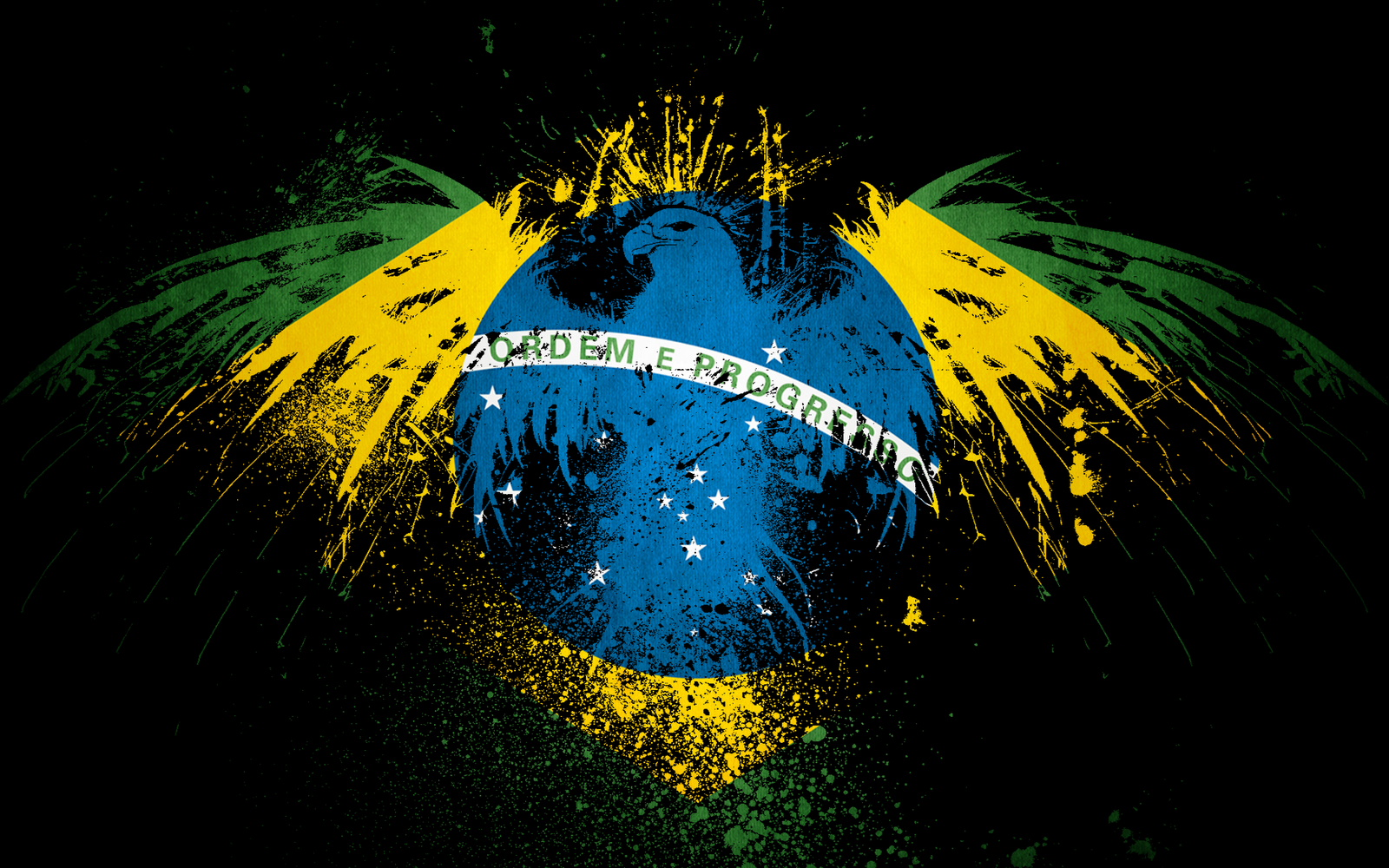 Wallpapers Megapixel: Bandeira de Brasil