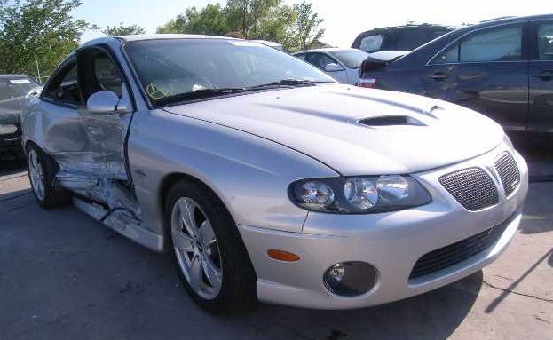 Insured 2005 PONTIAC GTO after accident evidence photo