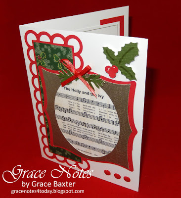 Holly and the Ivy, card front, designed by Grace Baxter