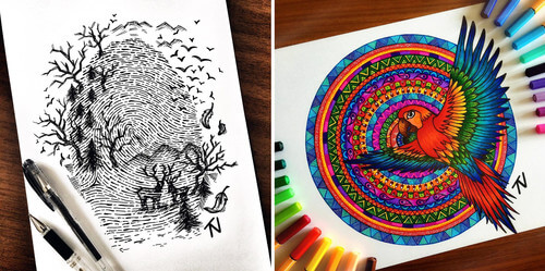 00-Nigar-Tahmazova-Color-Plus-B&W-Animal-Ink-Drawings-www-designstack-co