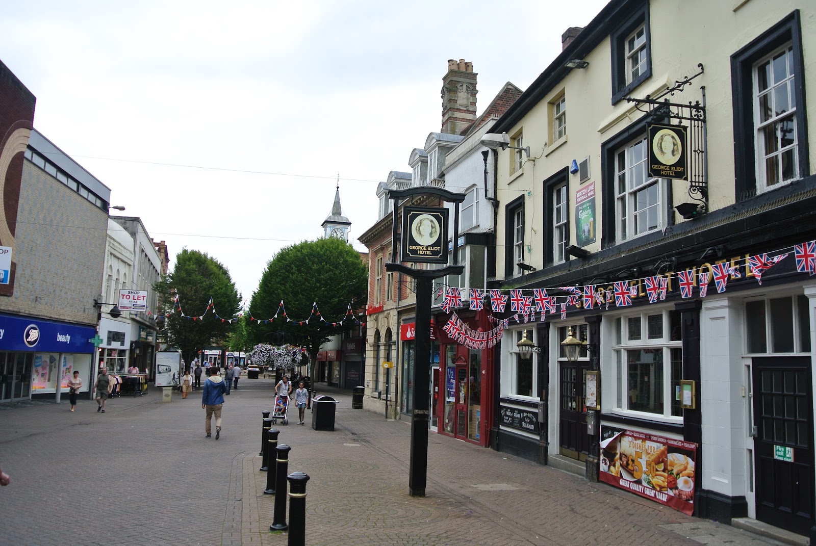 Bernie and Cath in Europe 2012 To Nuneaton and then into the Cotswalds