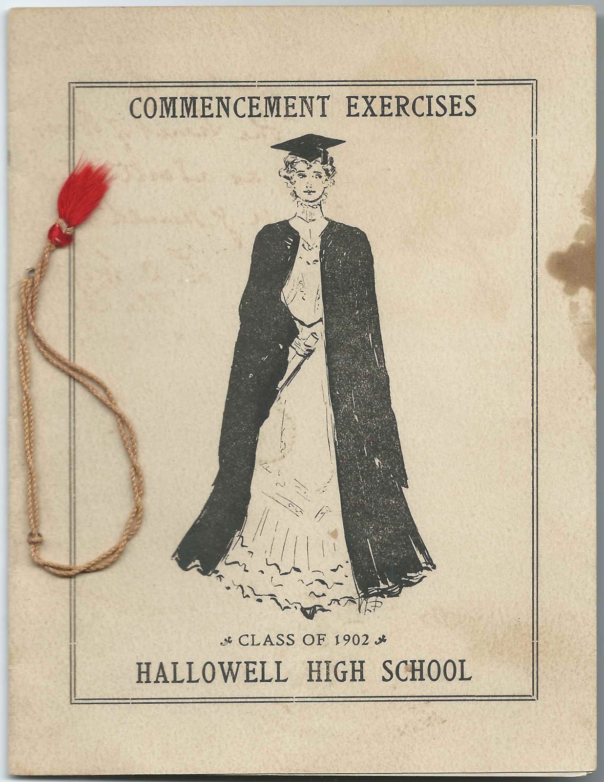 Heirlooms Reunited 1902 Commencement Exercises, Hallowell High School, Hallowell, Maine