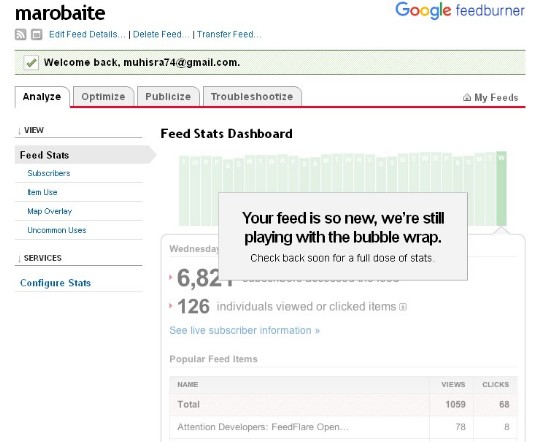 Cara Mendaftarkan Blog Ke FeedBurner Untuk Blogger 