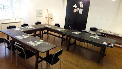 Comic-Kurs in der Sommerakademie Gmünd in Kärnten Comic-Zeichenkurs in der Malwerkstatt Gmünd/Kärnten