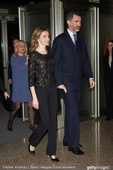 King Felipe VI of Spain and Queen Letizia of Spain attend a Tribute Concert for Terrorism Victims at the National Auditorium 