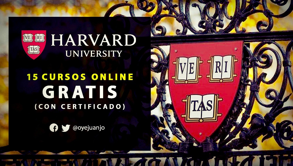 15 cursos online gratis de la Universidad de Harvard