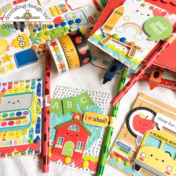Doodlebug Design Inc Blog SCHOOL DAYS PAPER PADS with Anabelle