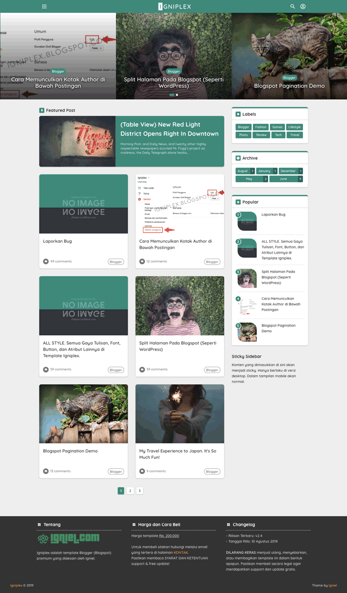 Igniplex Blogspot Theme Simple and Clean Material Design Igniplex Blogspot Theme Simple and Clean Material Design