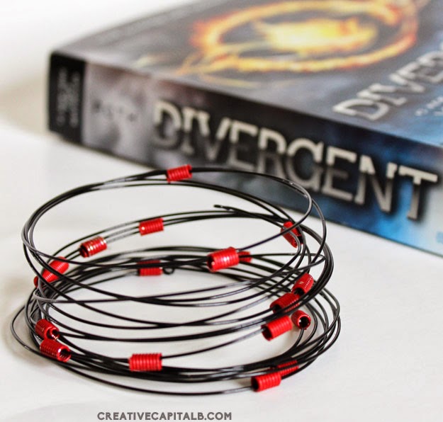Divergent Inspired Dauntless bracelet tutorial