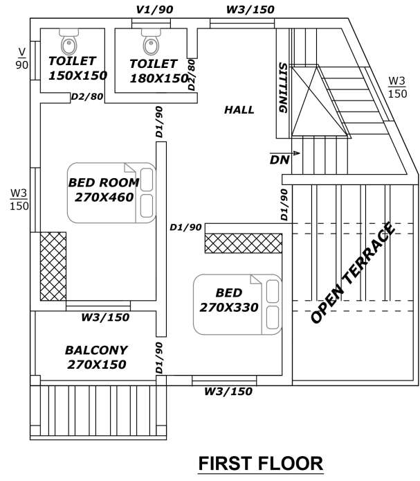 3 Bedroom Budget Minimalist Home Design With 1650 Sqft For